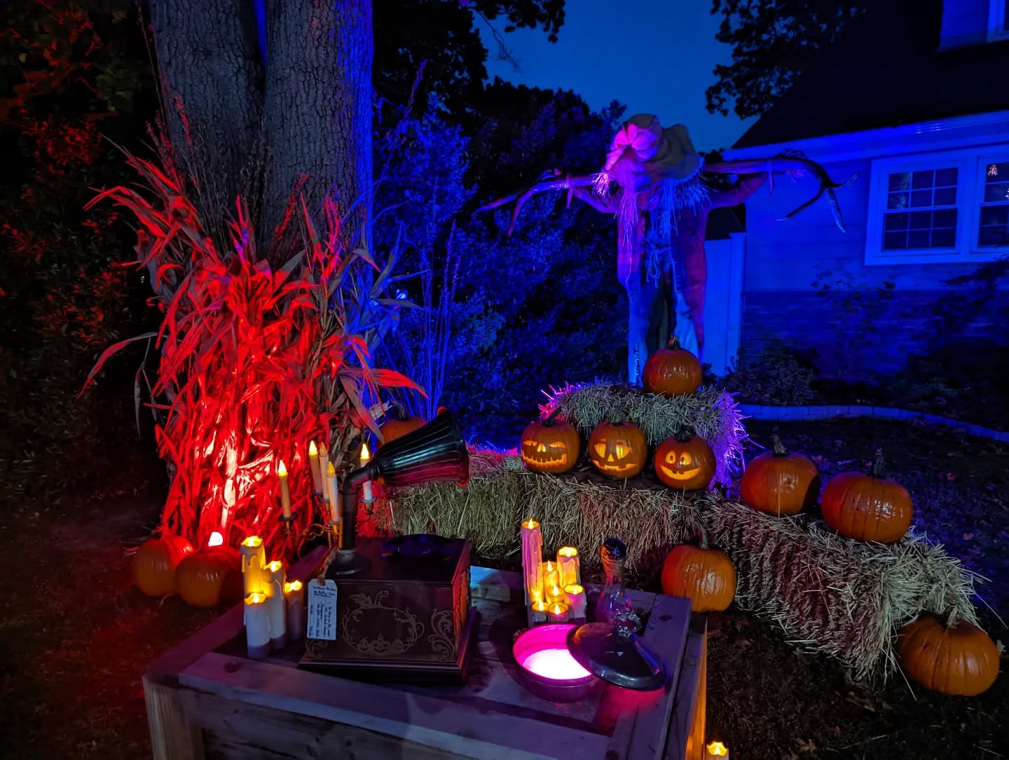 Is it just a scarecrow ? #themysticalcaravan #halloween #pumpkins #haunted #hauntedmansion #massapequa